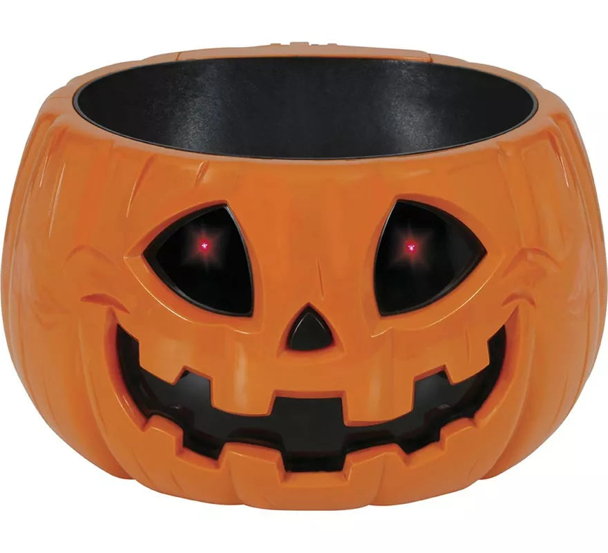 Bol Calabaza con Luz de Sonido y Movimiento de 15 cm