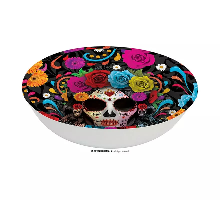 Translation missing: pt-PT.Bol Catrina colorida de plástico de 32 cm
