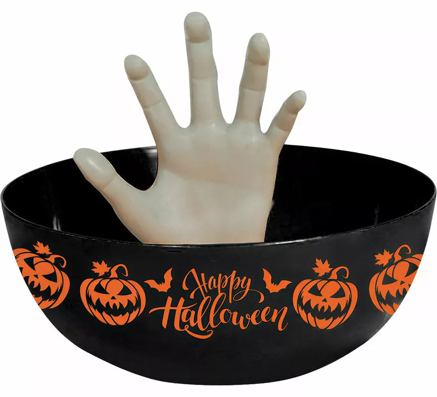 Translation missing: pt-PT.Bol con Mano Happy Halloween de 25 cm