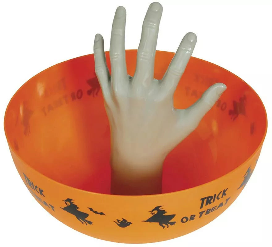 Translation missing: pt-PT.Bol naranja con Mano 25 cm