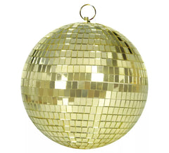 Bola de espelhos Disco Dourada dos anos 70, 30 cm