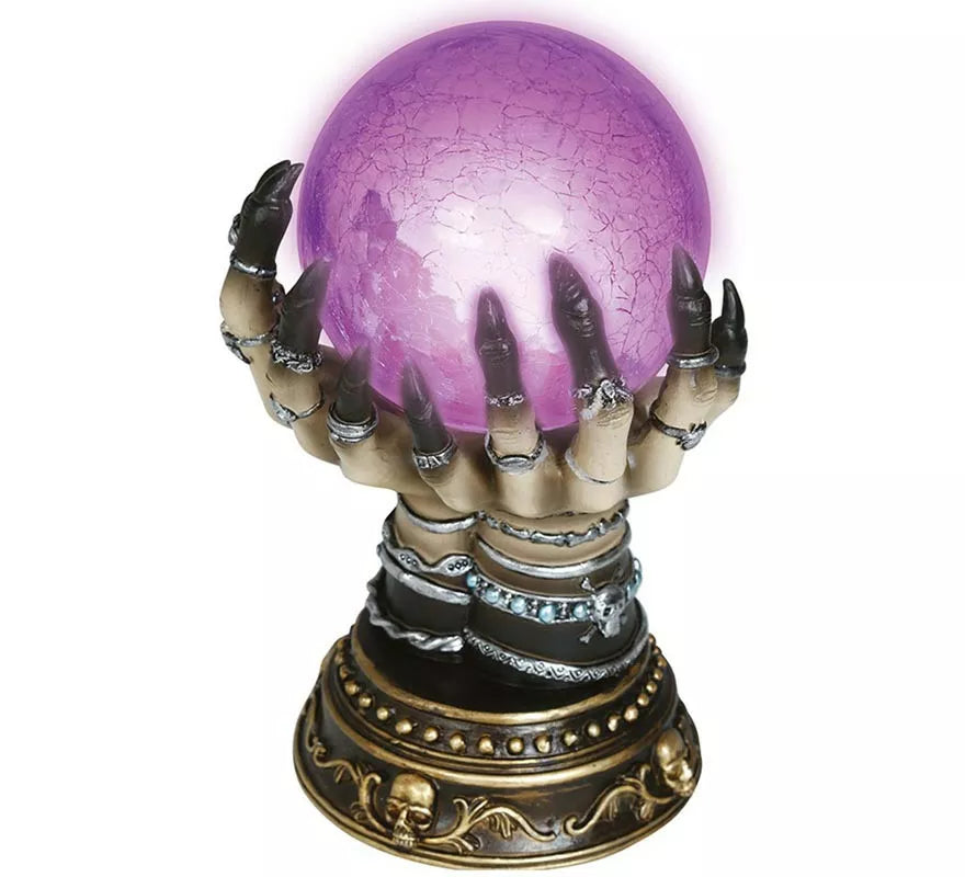 Translation missing: pt-PT.Bola Mano Pitonisa de Cerámica con Luz 23 cm
