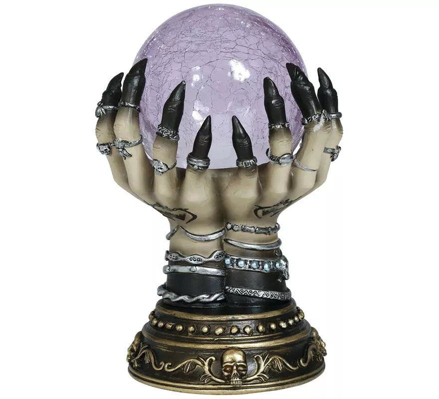 Bola Mano Pitonisa de Cerámica con Luz 23 cm
