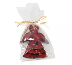 Saco 3 Assorted Red Wood Angels
