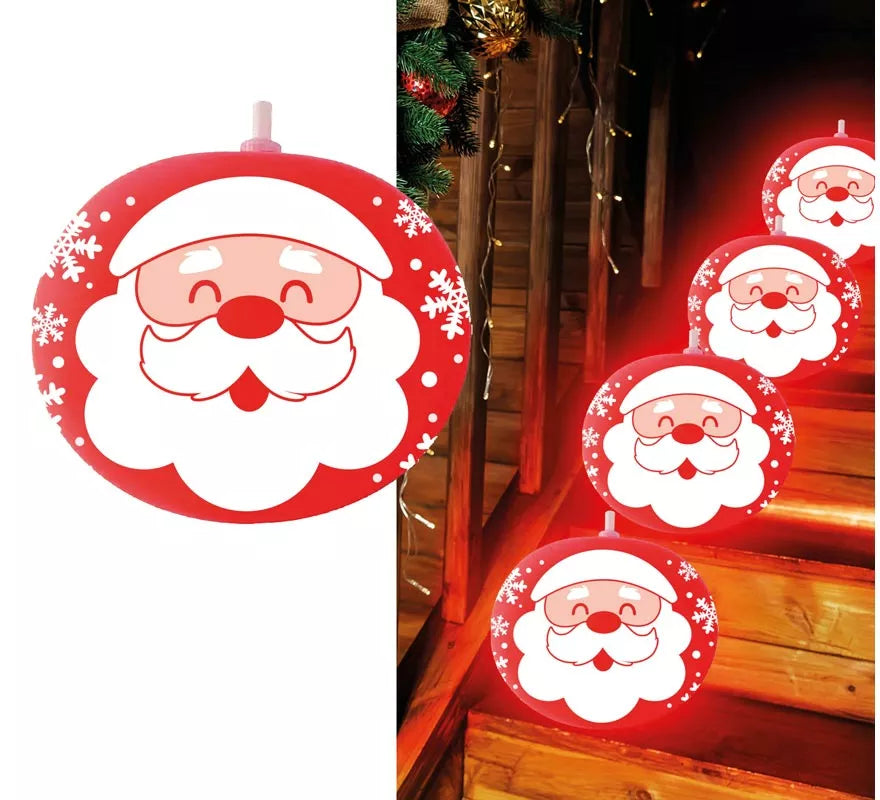 Translation missing: pt-PT.Bolsa 5 Globos Santa Claus con Luz