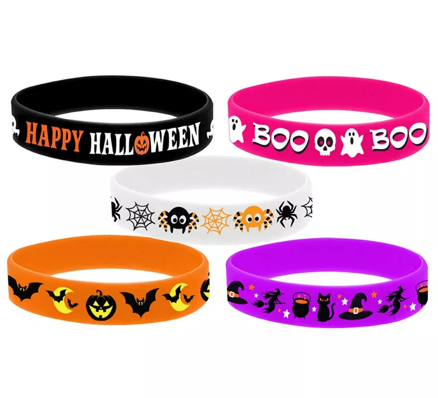 Translation missing: pt-PT.Bolsa 5 Pulseras Silicona para Halloween