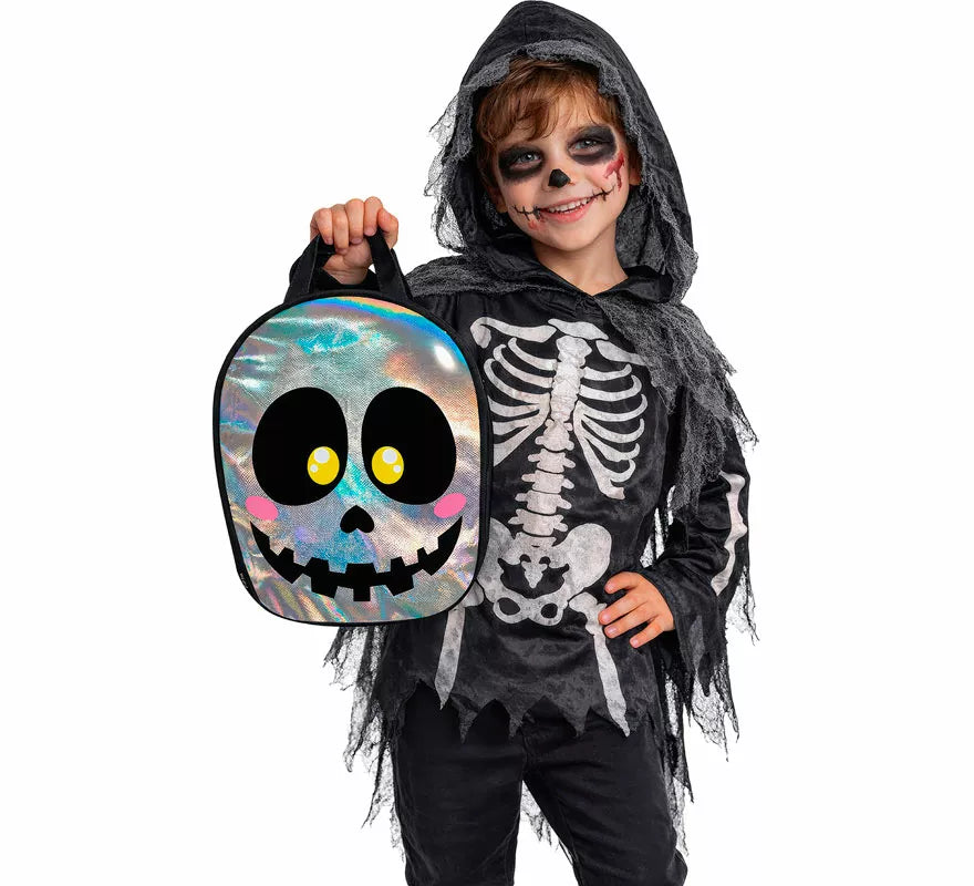 Translation missing: pt-PT.Bolsa Calavera Metalizada de 36x28 cm