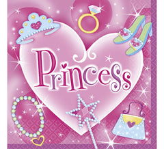 Saco de 16 guardanapos da princesa 33x33 cm.