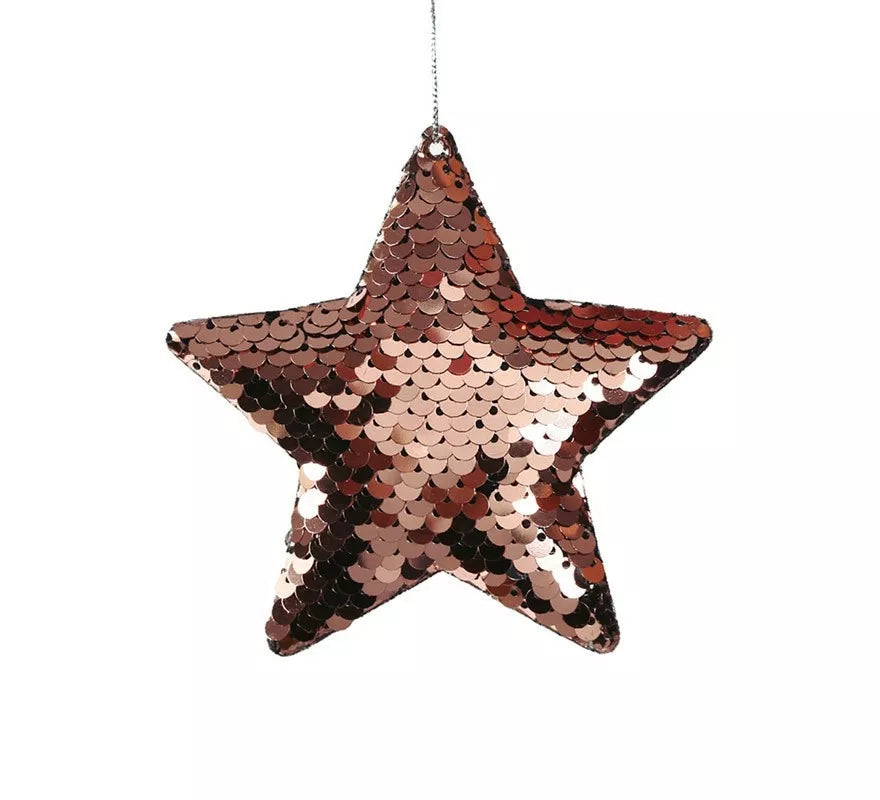 Translation missing: pt-PT.Bolsa de 2 Estrellas Lentejuelas Malva 8 cm