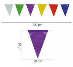 Saco de 50 m de galhardetes de plástico