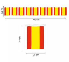 Saco de 50 metros Bandeira de Espanha de plástico