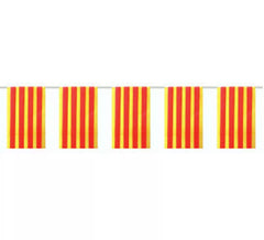 Saco de 50m Bandeira de plástico da Catalunha