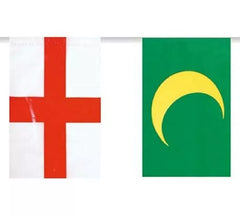 Saco de 50m bandeira de plástico mourisca e cristã de 20x30 cm