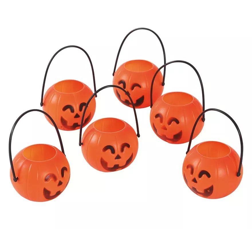 Translation missing: pt-PT.Bolsa de 6 Calabazas de 7 cm para Halloween