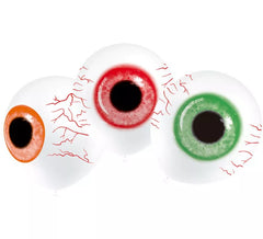 Saco de 8 globos oculares zumbis 95 cm