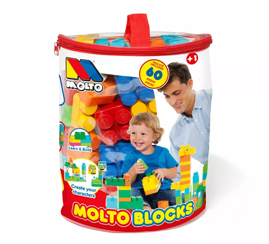 Translation missing: pt-PT.Bolsa de Bloques Moltó Blocks con 60 Piezas