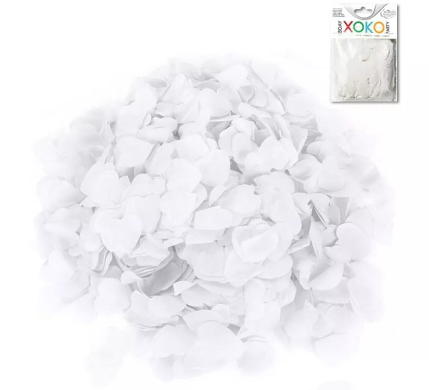 Translation missing: pt-PT.Bolsa de Confetti Corazones blancos de 15 gramos