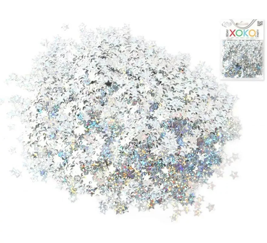Translation missing: pt-PT.Bolsa de Confetti Estrellas plateadas de 15 gramos