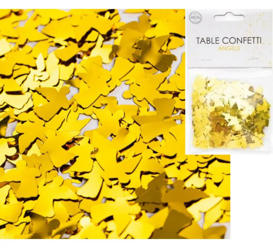 Translation missing: pt-PT.Bolsa de Confetti para mesa de Ángeles Dorado de 14 g