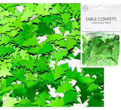 Saco de confete de mesa de árvore de natal verde de 14 g