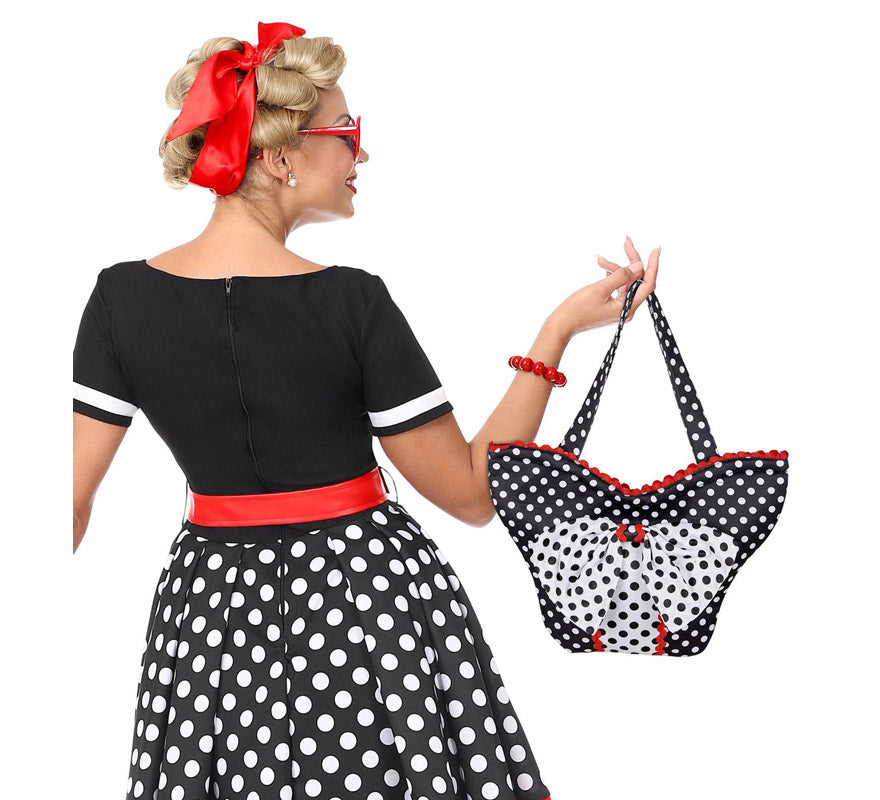 Translation missing: pt-PT.Bolsa de Moda Años 50 con lunares