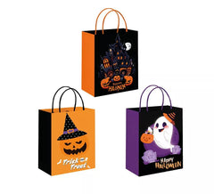 Sacola para presente de Halloween em diversos modelos de 21x25,5x11 cm
