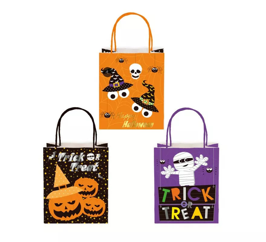 Translation missing: pt-PT.Bolsa de Regalo Kraft Halloween con asa de 32x42x11,5 cm