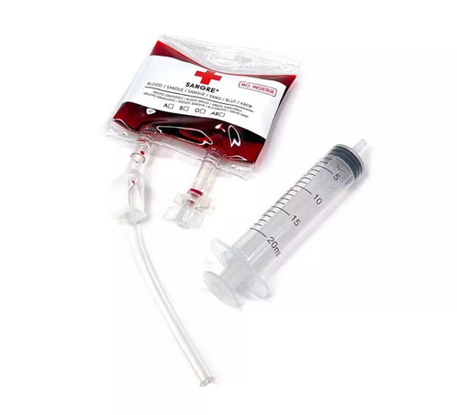 Bolsa de Sangre falsa con inyectadora de 75 ml