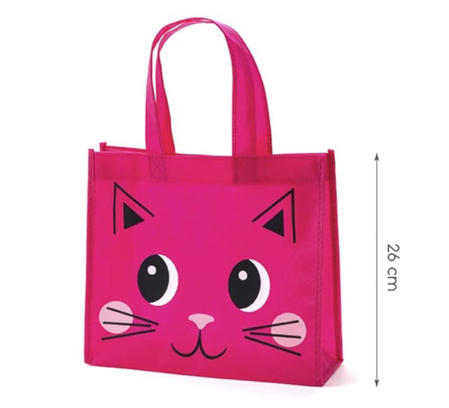 Translation missing: pt-PT.Bolsa Gato fucsia de 26x23x10 cm