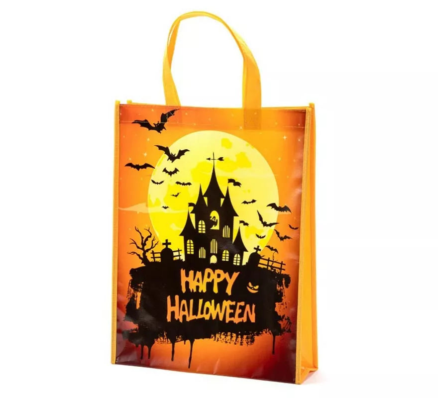 Translation missing: pt-PT.Bolsa Happy Halloween naranja de 38x30x10 cm
