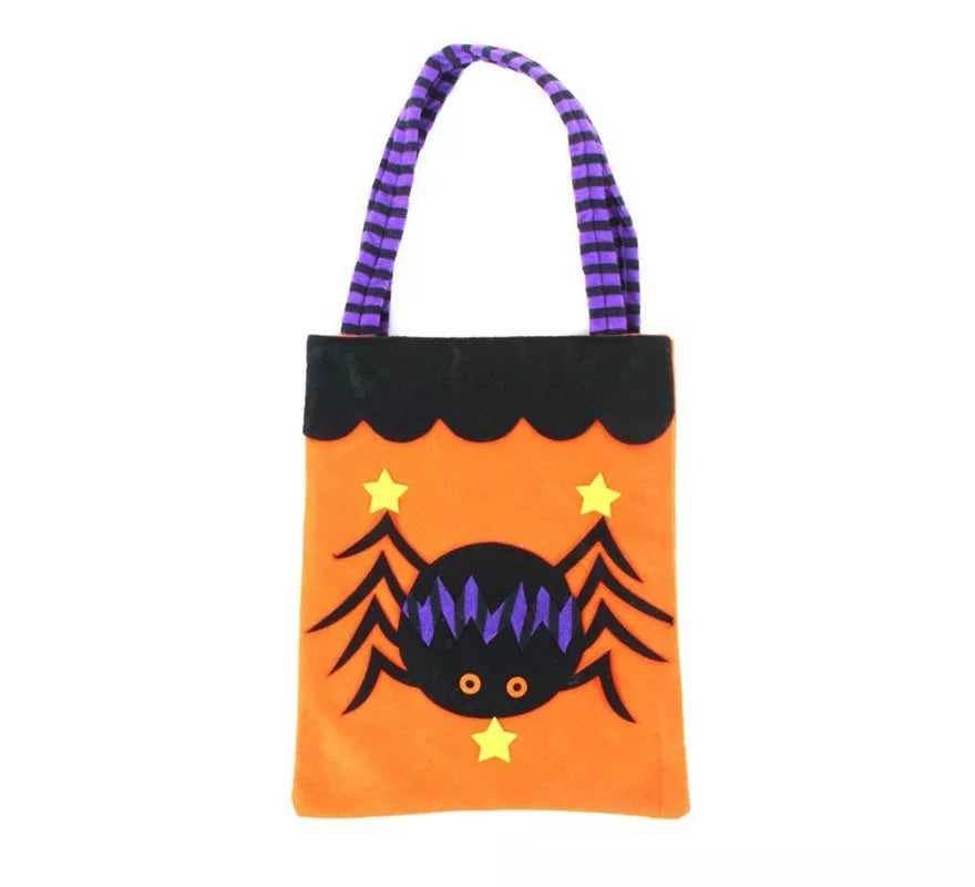 Bolsa para dulces Araña de fieltro de 28x20 cm