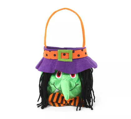 Bolsa para dulces Bruja de terciopelo de 18x16 cm