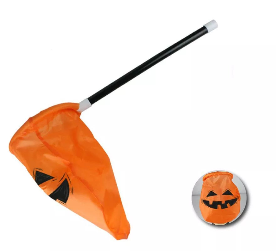 Translation missing: pt-PT.Bolsa para dulces Calabaza Truco o Trato con mango de 52,5x27 cm