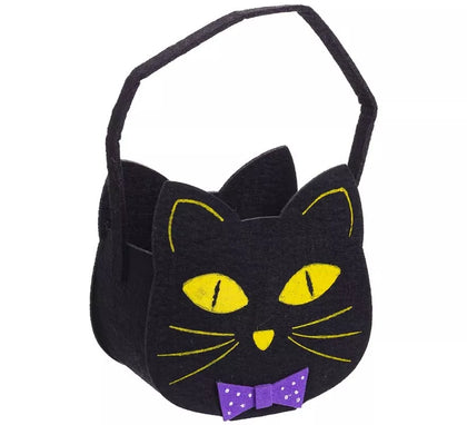 Bolsa para dulces Gato de Fieltro de 14x8,50x15 cm