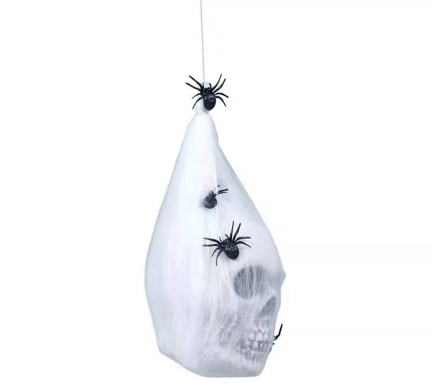 Bolsa Telaraña con Calavera de 25 cm