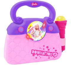 Bolsa da Barbie com luzes, ritmo e microfone