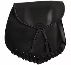 Bolsa medieval preta 26x24 cm