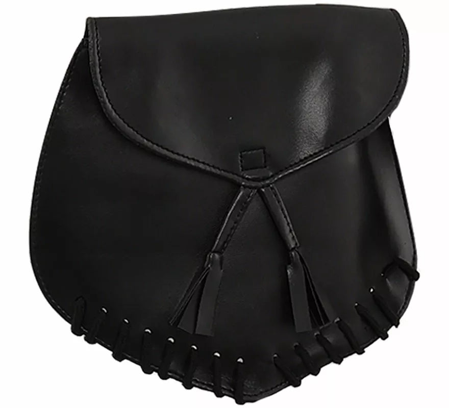 Translation missing: pt-PT.Bolso Medieval negro de 26x24 cm