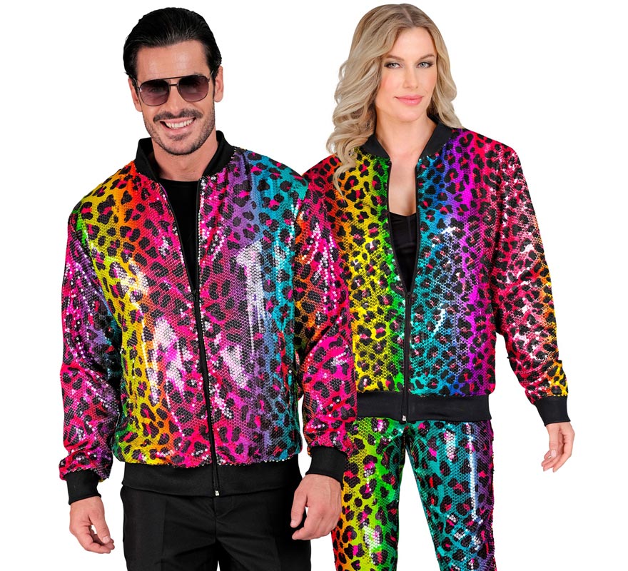 Translation missing: pt-PT.Bomber Moda animal print multicolor para adulto