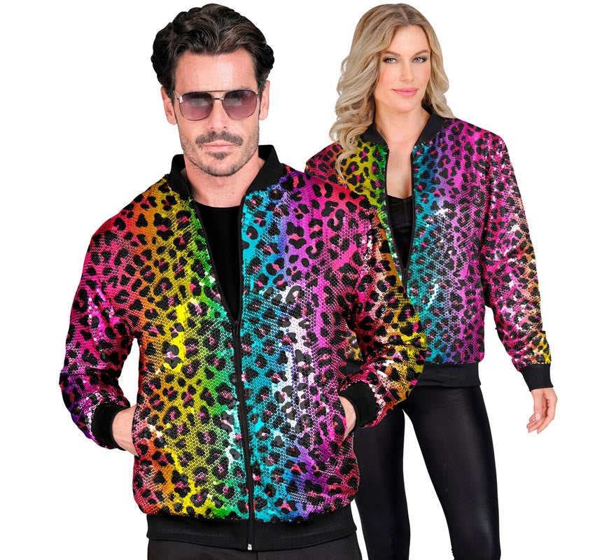 Translation missing: pt-PT.Bomber Moda animal print multicolor para adulto