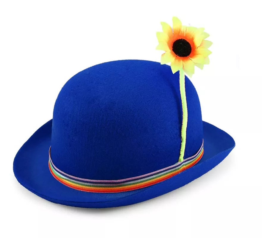 Translation missing: pt-PT.Bombín de Payaso con girasol en varios colores adulto