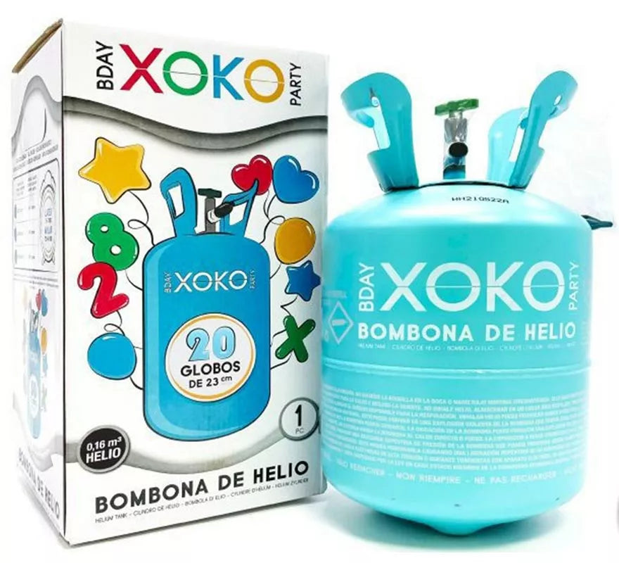 Translation missing: pt-PT.Bombona de Helio de 5 litros o 0,16 m3 para llenar 20 globos