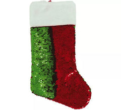 Bota de lantejoulas de Natal