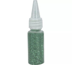 Pote de 10g de glitter biodegradável em várias cores.