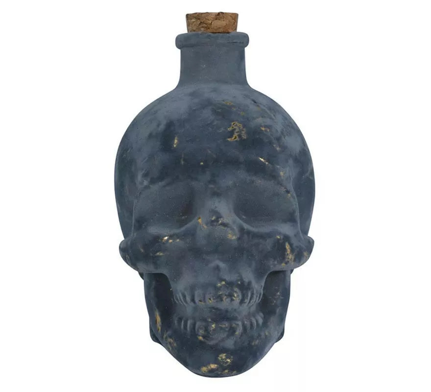 Botella Calavera de Cristal de 13 cm
