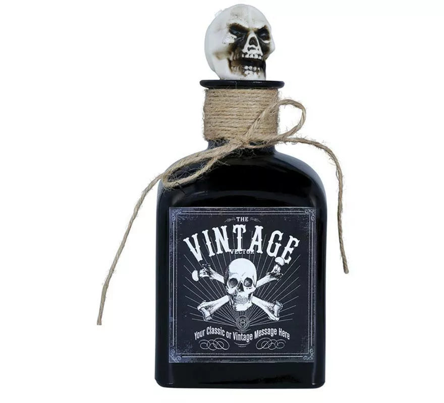Translation missing: pt-PT.Botella de Veneno con Calavera cristal de 20 cm