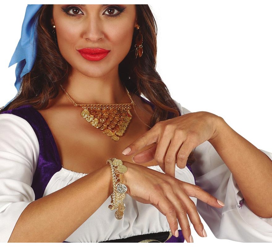 Translation missing: pt-PT.Brazalete con Monedas Doradas