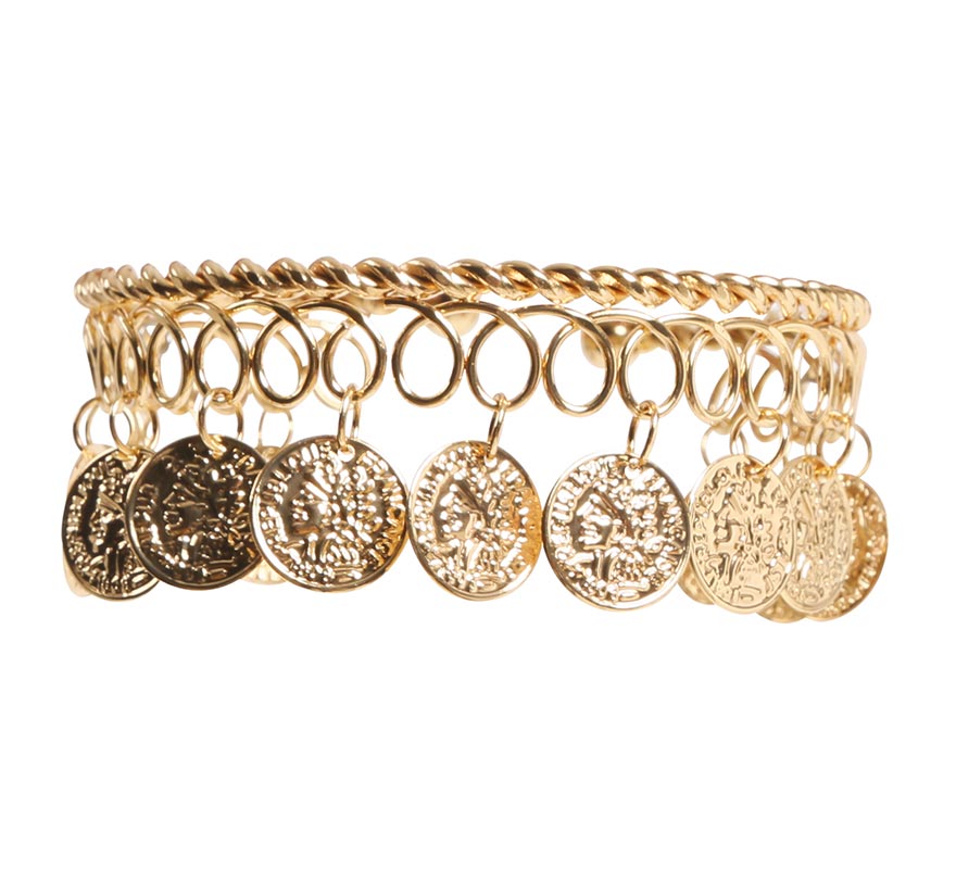 Translation missing: pt-PT.Brazalete con Monedas Doradas