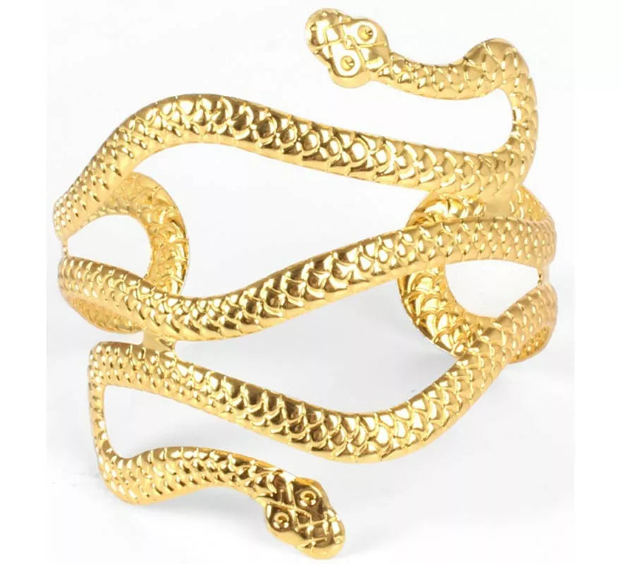 Translation missing: pt-PT.Brazalete Egipcio de Serpiente dorado