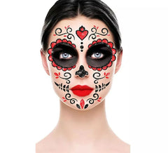 Glitter Facial Catrina Vermelho 20x20 cm